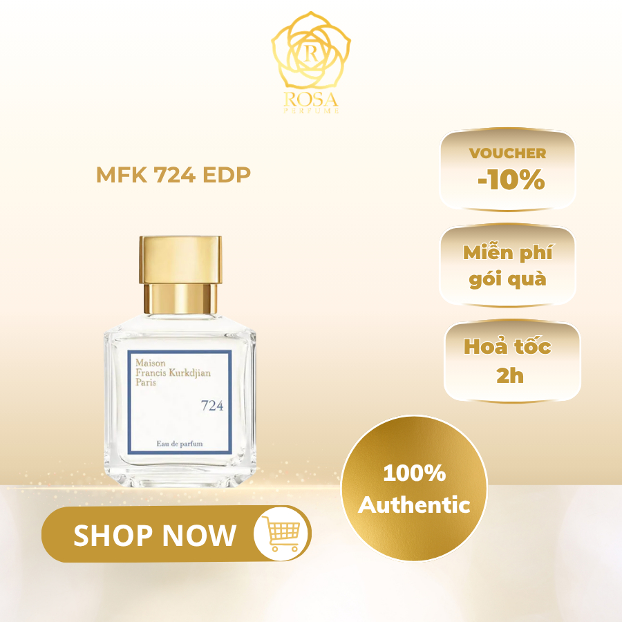 Nước hoa Unisex MFK 724 EDP I Nước hoa mùi mát thanh lịch, tinh tế I Nước hoa cao cấp Unisex I Rosap