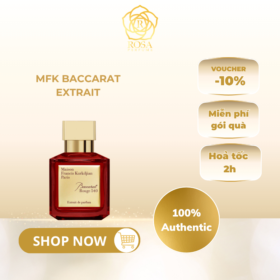 Nước hoa Baccarat 540 Extrait I Nước hoa Unisex cao cấp I Nước hoa 540 đỏ I MFK 540 Extarit I Rosape