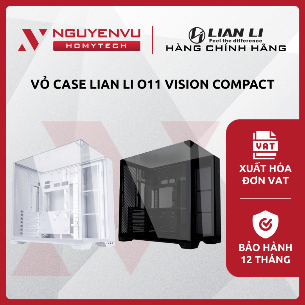 [Full VAT] Vỏ case LIAN LI O11 VISION COMPACT (E-ATX/Kính cường lực/Hỗ trợ Main giấu dây) - CHÍNH HÃ