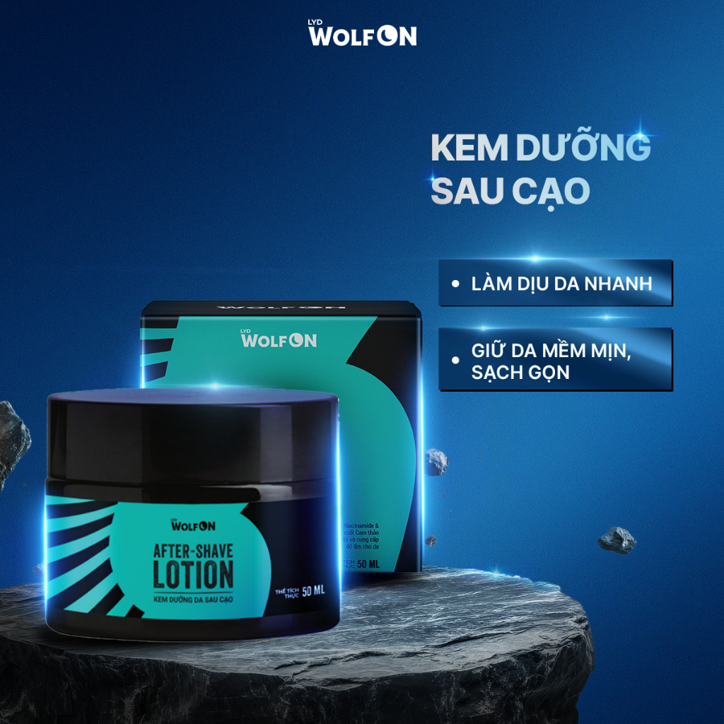 Kem Dưỡng Vùng Kín Sau Cạo LYD Wolf ON, Loli & The Wolf Phục Hồi Da Sau Cạo 50ml