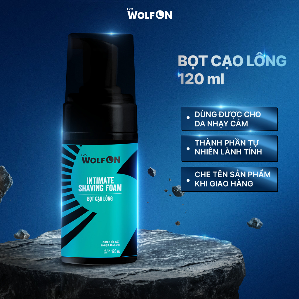 Bọt Cạo Lông Mát LYD Wolf ON Giúp Làm Mềm Lông 120ml