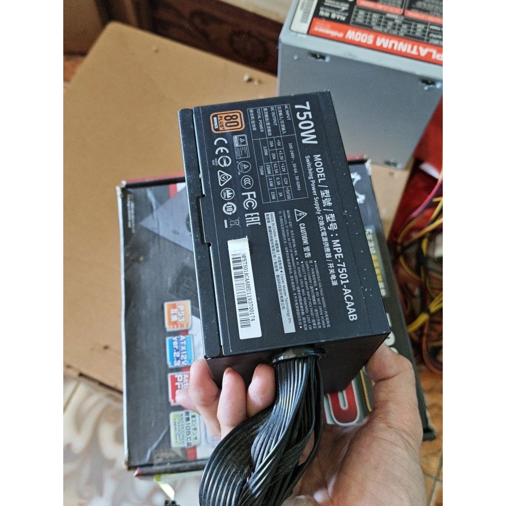 nguồn Cooler Master 750w 80 plus bronze.