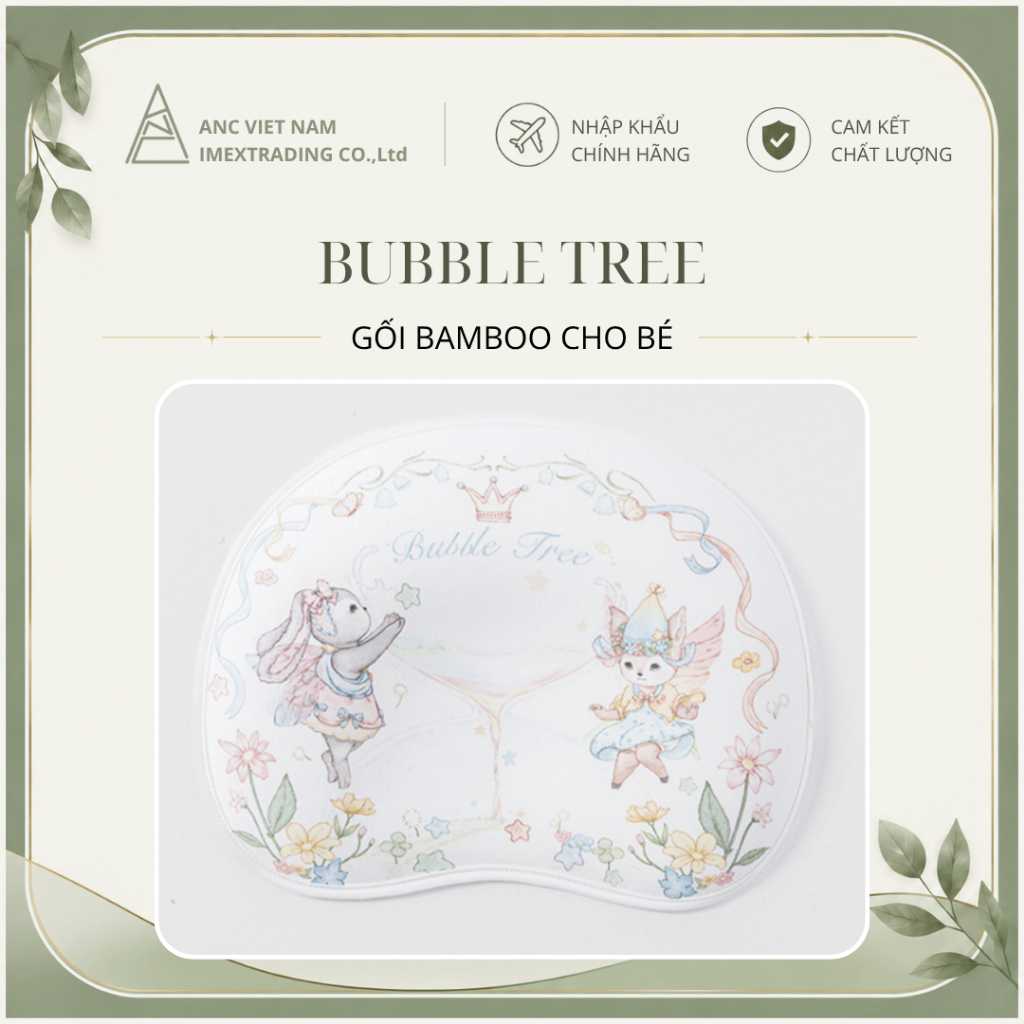 Gối Bamboo Bubble Tree Cho Bé