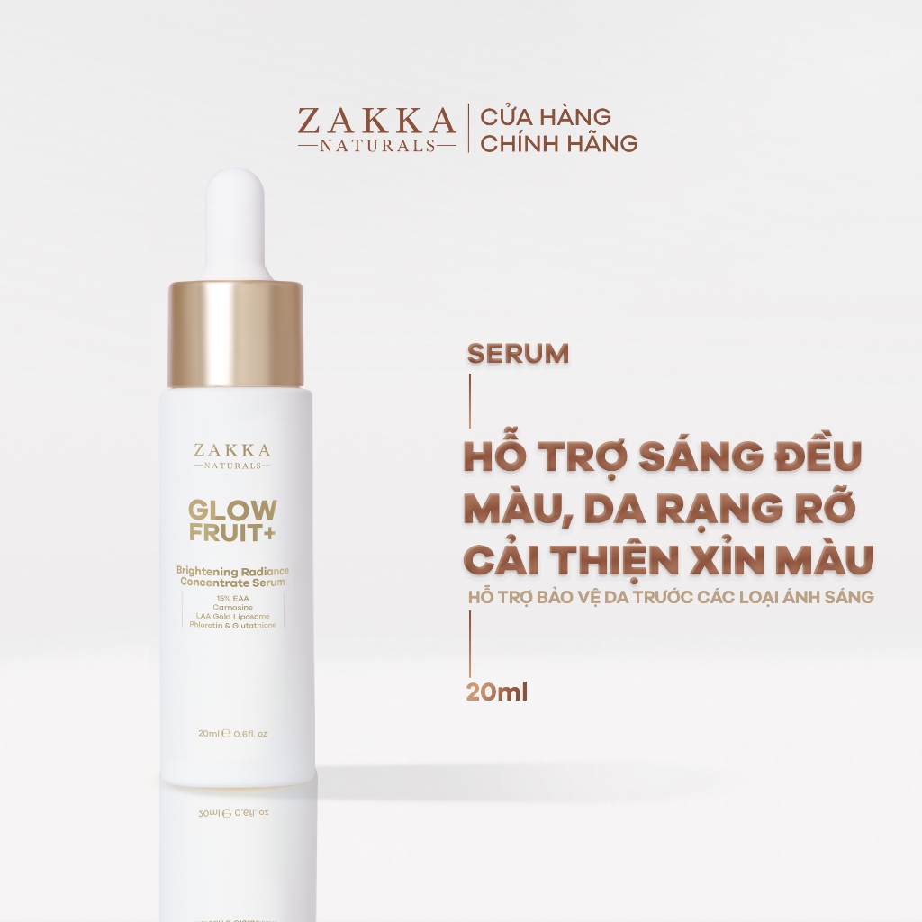 Serum Vitamin C Zakka Naturals GlowFruit+ Brightening Radiance Concentrate 20ml