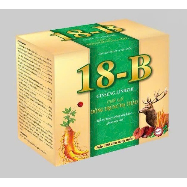 Vitamin 18B Ginseng linhzhi hỗ trợ ăn ngon miệng ,bồi bổ cơ thể, nâng cao thể trạng viên