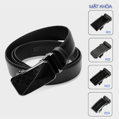 Thắt Lưng Nam Da Bò Nappa Đầu Khóa Tự Động Hợp Kim Lịch Lãm M1