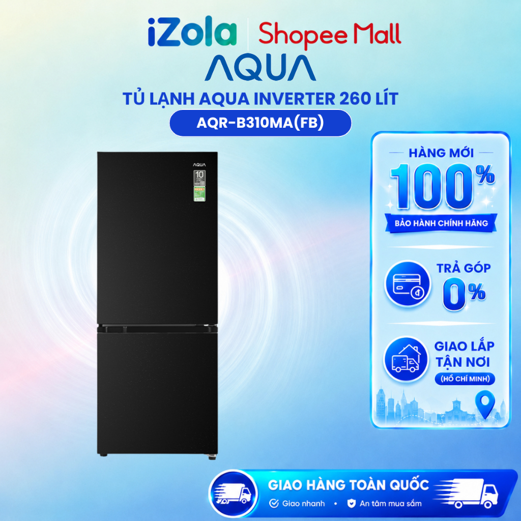 AQR-B310MA(FB) - Tủ lạnh Aqua Inverter 260 lít AQR-B310MA(FB) - Hàng chính hãng