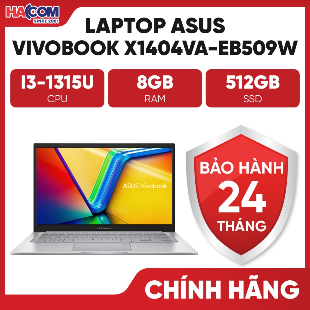 Laptop Asus VivoBook X1404VA-EB509W (i3 1315U/8GB/512GB/14 FHD/Win11)