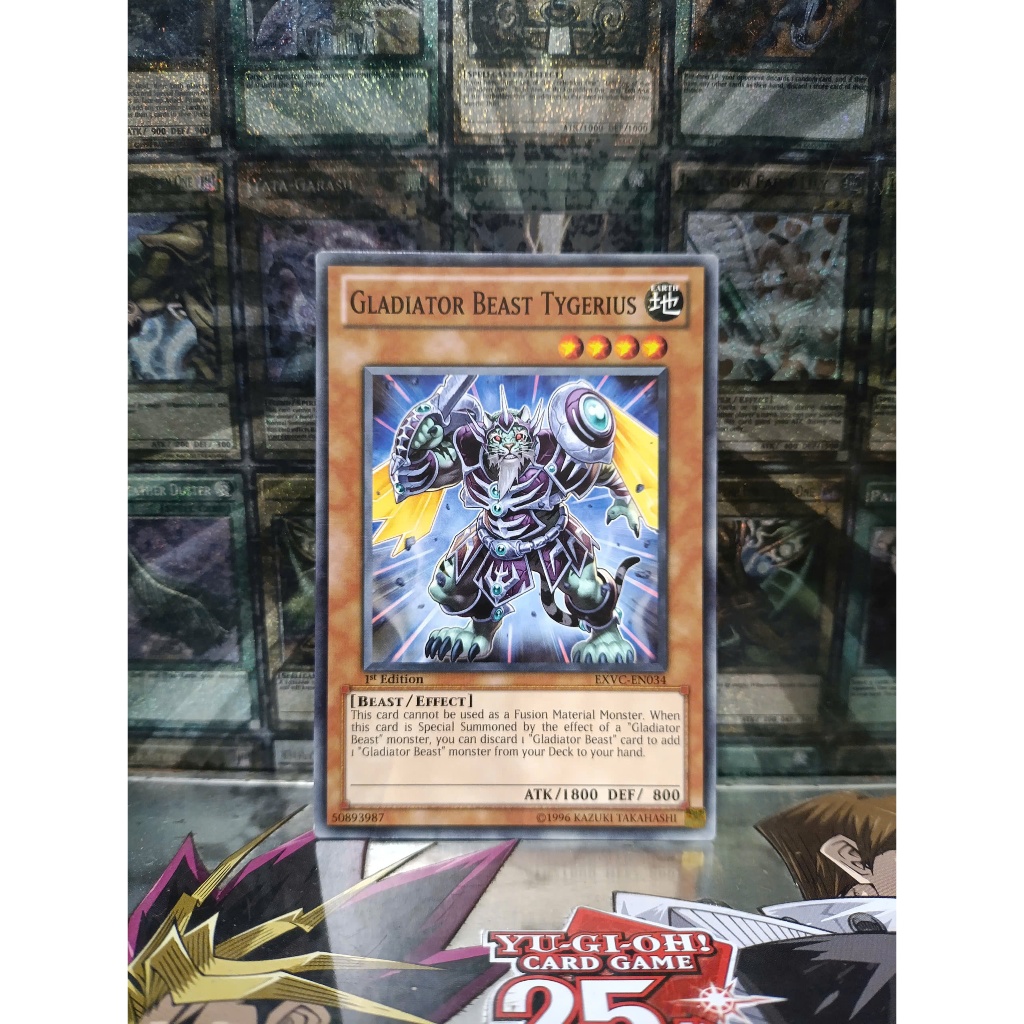 [ Đỗ Lạc Yugioh ] Thẻ Bài Mint90 Yugioh Monster Gladiator Beast Tygerius