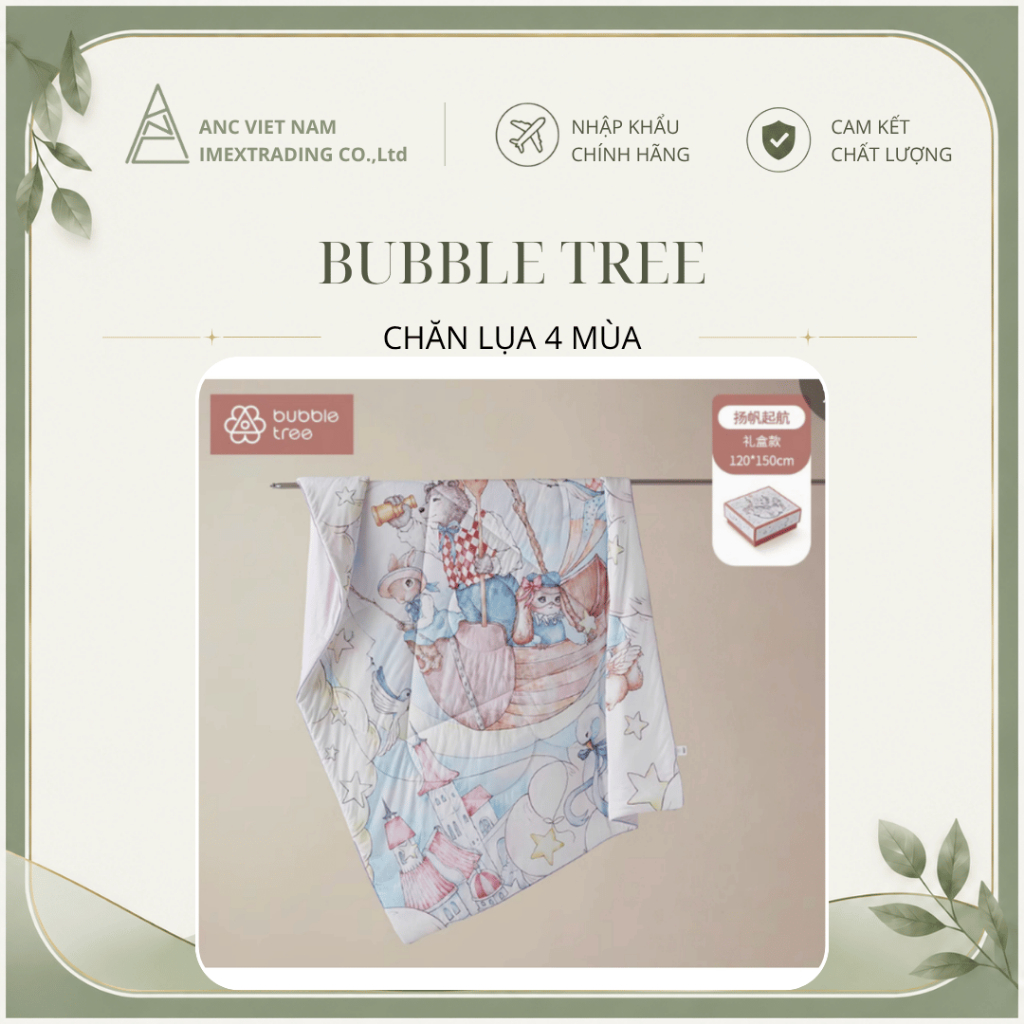 CHĂN LỤA 4 MÙA BUBBLE TREE