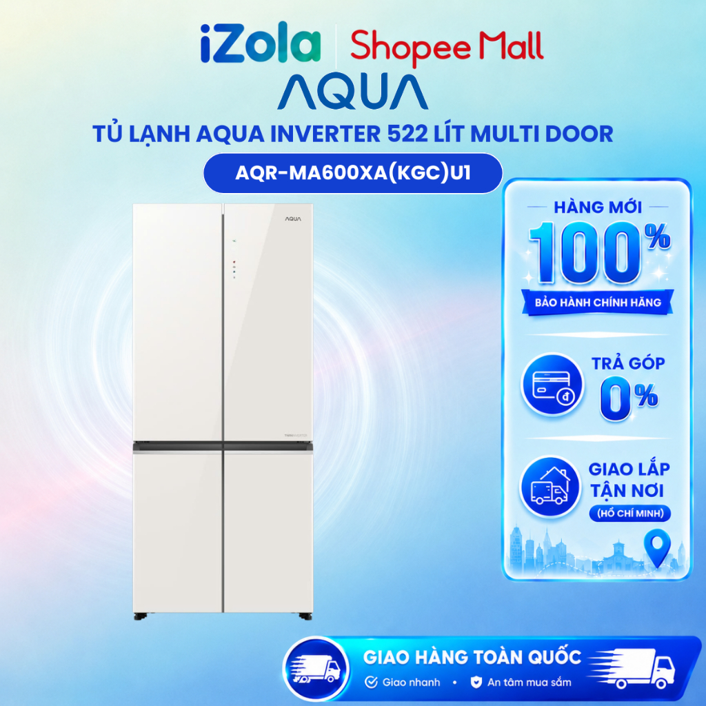 AQR-MA600XA(KGC)U1 - Tủ lạnh Aqua Inverter 522 lít AQR-MA600XA(KGC)U1 - Hàng chính hãng