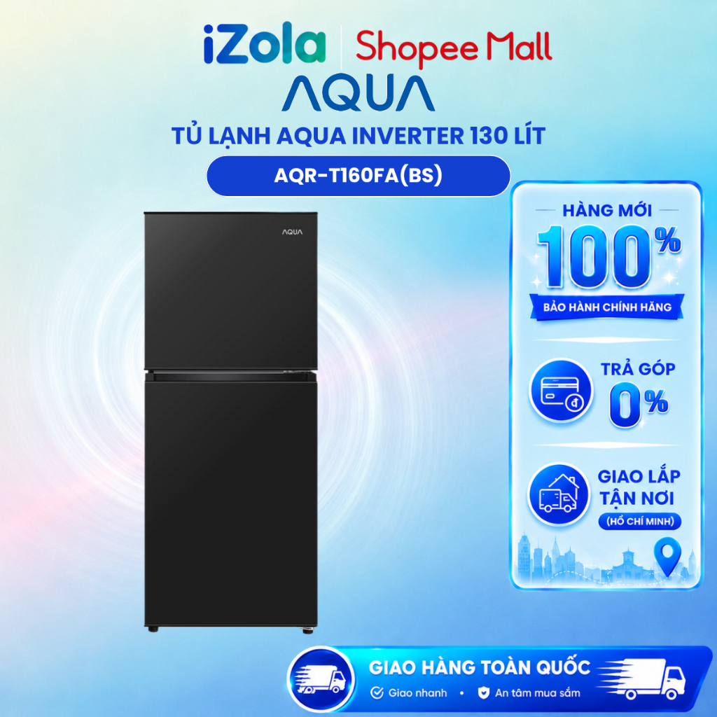 AQR-T160FA(BS) - Tủ lạnh Aqua 130 lít AQR-T160FA(BS) - Hàng chính hãng