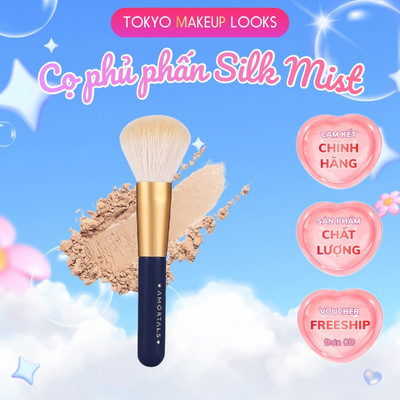 Cọ Phủ Phấn AMORTALS Silk Mist Chuyên Dụng, Lông Mềm Mịn, Tán Phấn Đều Tự Nhiên