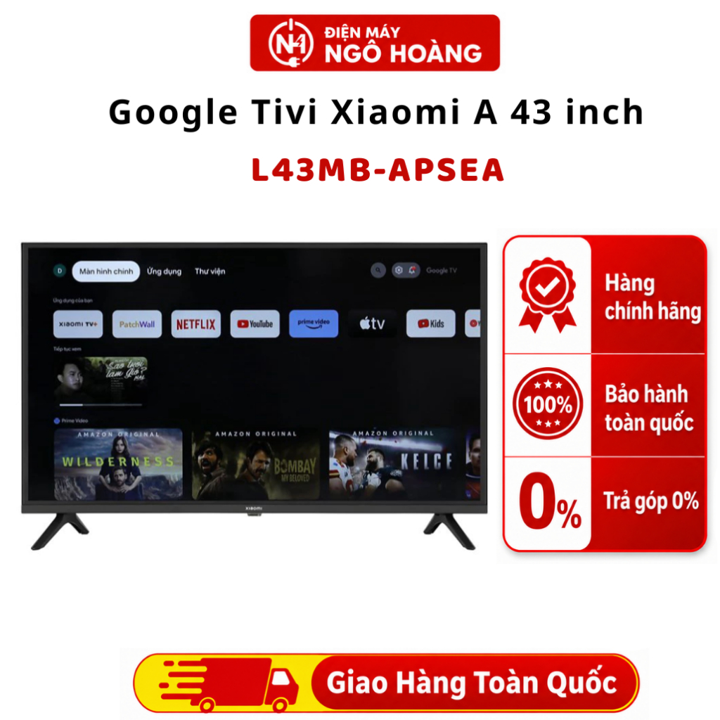 L43MB-APSEA - Google Tivi Xiaomi A 43 inch L43MB-APSEA -Độ phân giải Full HD, tivi thông minh - Chín