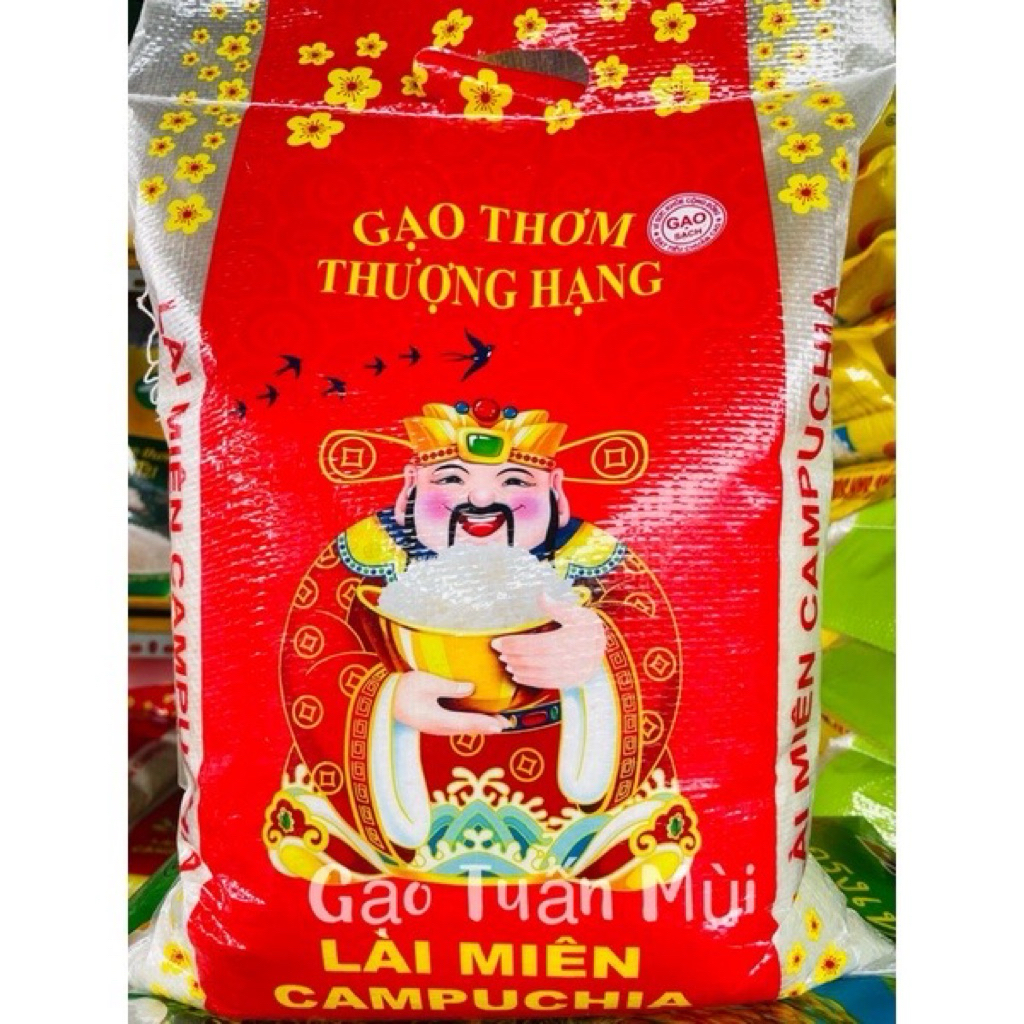 Gạo Lài Thơm Dẻo ,Ngọt Cơm (Túi 5ky)