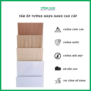 Tấm Ốp Nhựa Nano 40x100cm Ốp Chân Tường, Chân Cầu Thang, Ban Công Chống Thấm Bền Đẹp