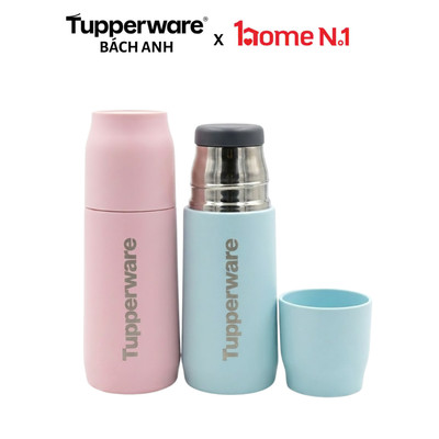 Bình giữ nhiệt Tupperware Tupp Buddy Mini 370ml - Giữ nhiệt lên đến 24 tiếng - Lõi thép không gỉ 304 cao cấp