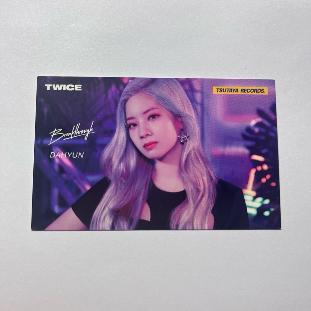 CARD TWICE DAHYUN BREAKTHROUGH POB TSUTAYA RECORDS
