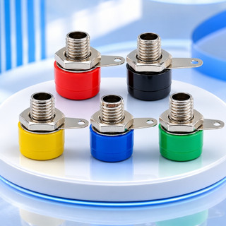 Đôi jack bắp chuối cái 4mm JK-312 đen/ đỏ