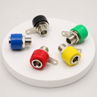 Đôi jack bắp chuối cái 4mm JK-312 đen/ đỏ