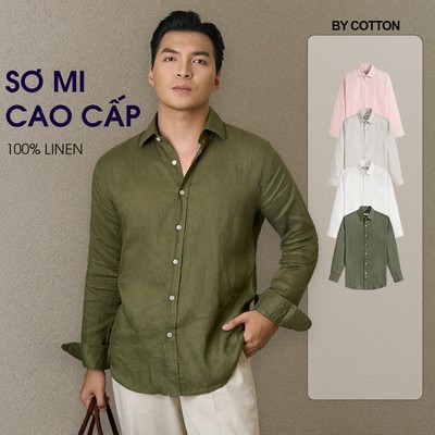 Áo Sơ Mi Nam Cao Cấp Chất Liệu Linen Multi Color - Luôn Tặng Hộp Đóng – BY COTTON