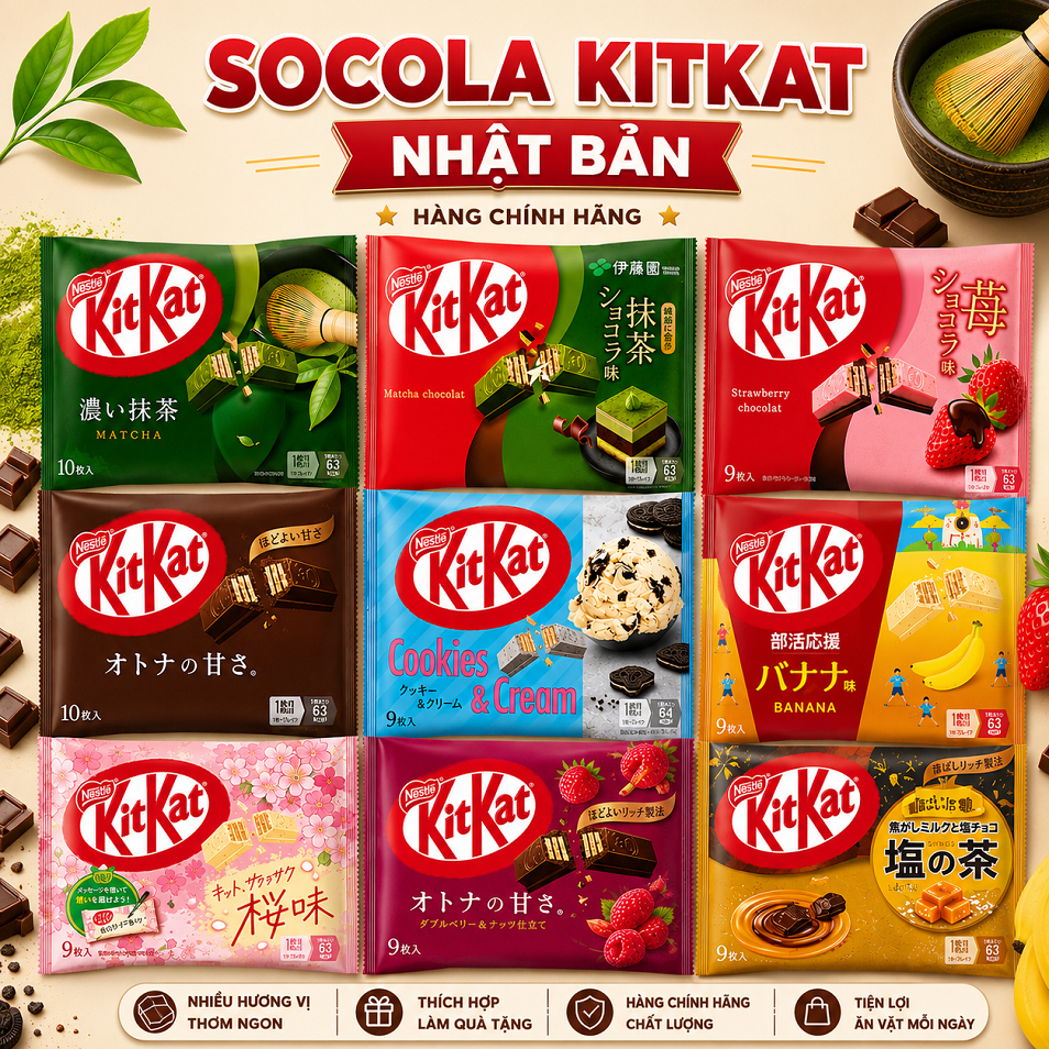 Socola Kitkat Nhật Bản các loại