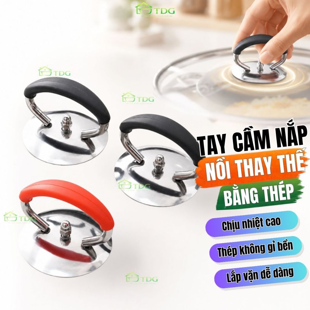 Tay cầm nắp nồi thay thế AnHome núm vung nồi bằng thép không gỉ chống nóng chịu nhiệt cao