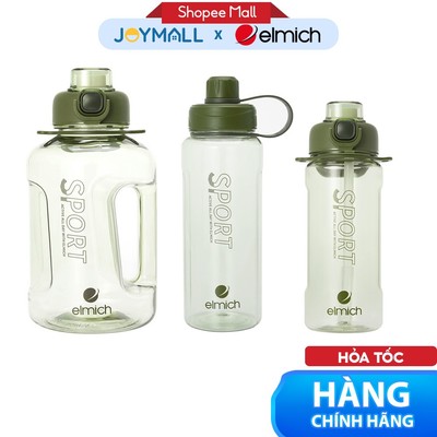 Bình Nước Nhựa Elmich EL-8349N 860ml, 1L, 1.5L, Hàng Chính Hãng,Nhựa Tritan An Toàn Sức Khỏe-JoyMall