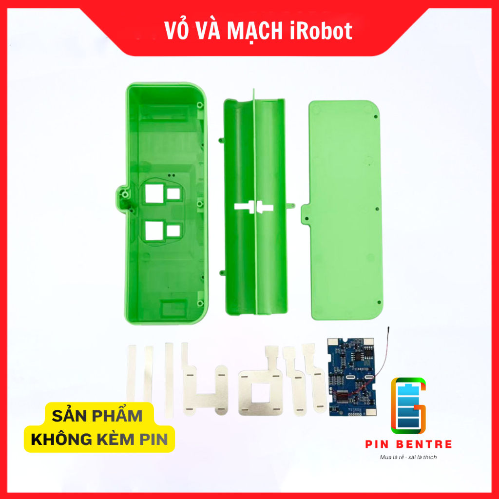 Bộ Vỏ và Mạch BMS Pin 14.4V dành cho IRobot phù hợp dòng chân vuông