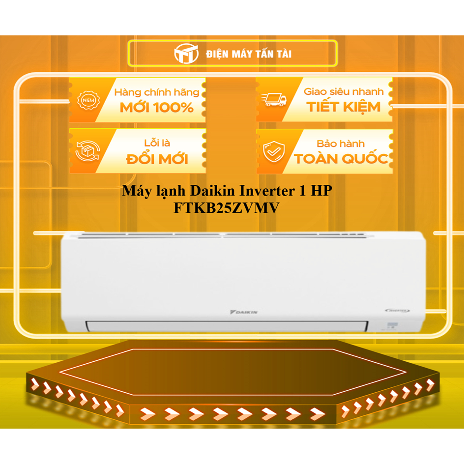 (HCM) - FTKB25ZVMV - Máy lạnh Daikin Inverter 1 HP FTKB25ZVMV (Dưới 15m² (từ 30 đến 45m³)