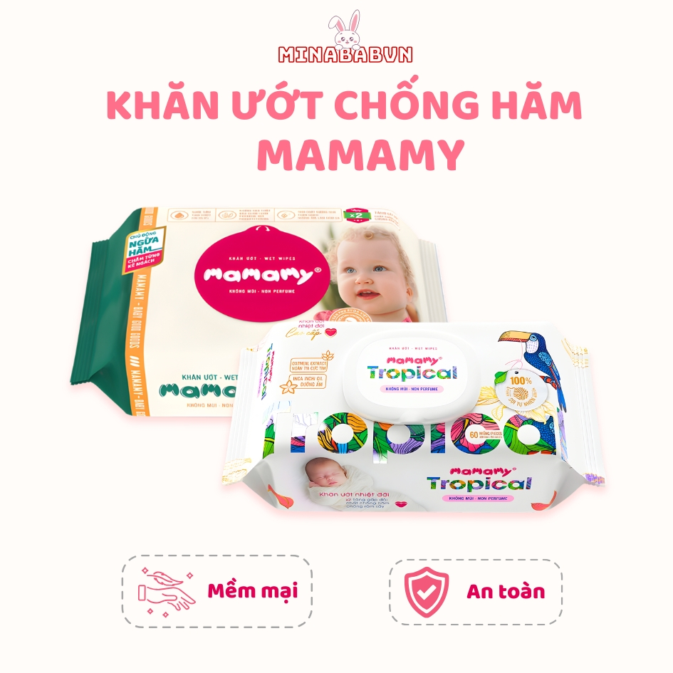 Khăn Ướt Mamamy, Khăn Ướt Mamamy Giải Pháp Chủ Động Ngừa Hăm Và Rôm Sảy Cho Bé An Toàn