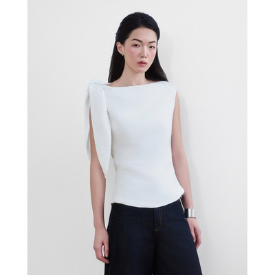 Her.declub áo thắt nơ Lana