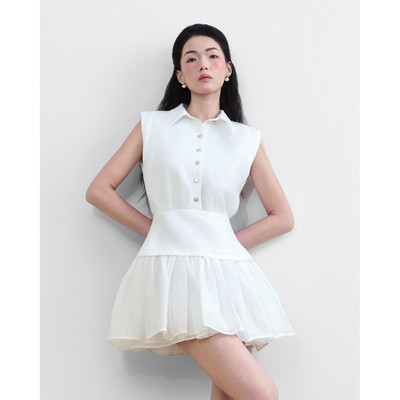 Her.declub Đầm Chloe sang chảnh màu trắng