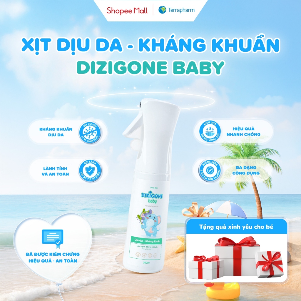 Xịt kháng khuẩn DIZIGONE Baby 300ml