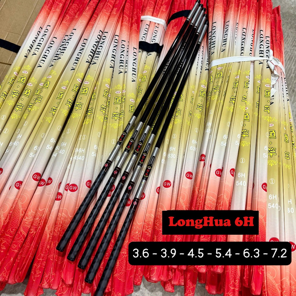 (NEW) Cần câu tay LongHua 6H tặng kèm bao và ngọn phụ