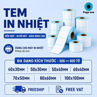 Tem In Nhiệt Mã Vạch ,Decal, Tem Dán Vận Đơn, Tem Trà Sữa, In Đơn Hàng Shopee,Máy In Nhiệt,...