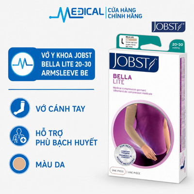 Vớ cánh tay hỗ trợ phù bạch huyết JOBST Bella Lite chuẩn áp lực 20-30mmHg - MEDICAL