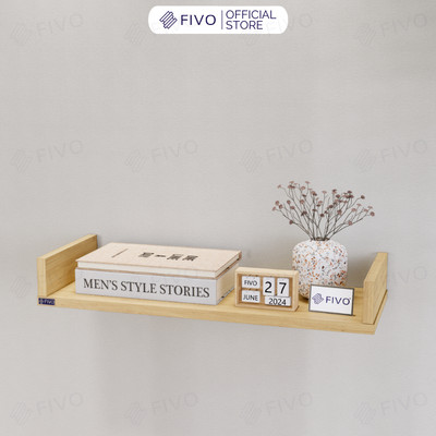 [NEW] Kệ Sách Gỗ Treo Tường Chữ U FIVO FB43 Gỗ Dày Chống Ẩm, Sản Phẩm Vừa Treo Tường Vừa Có Thể Để Bàn