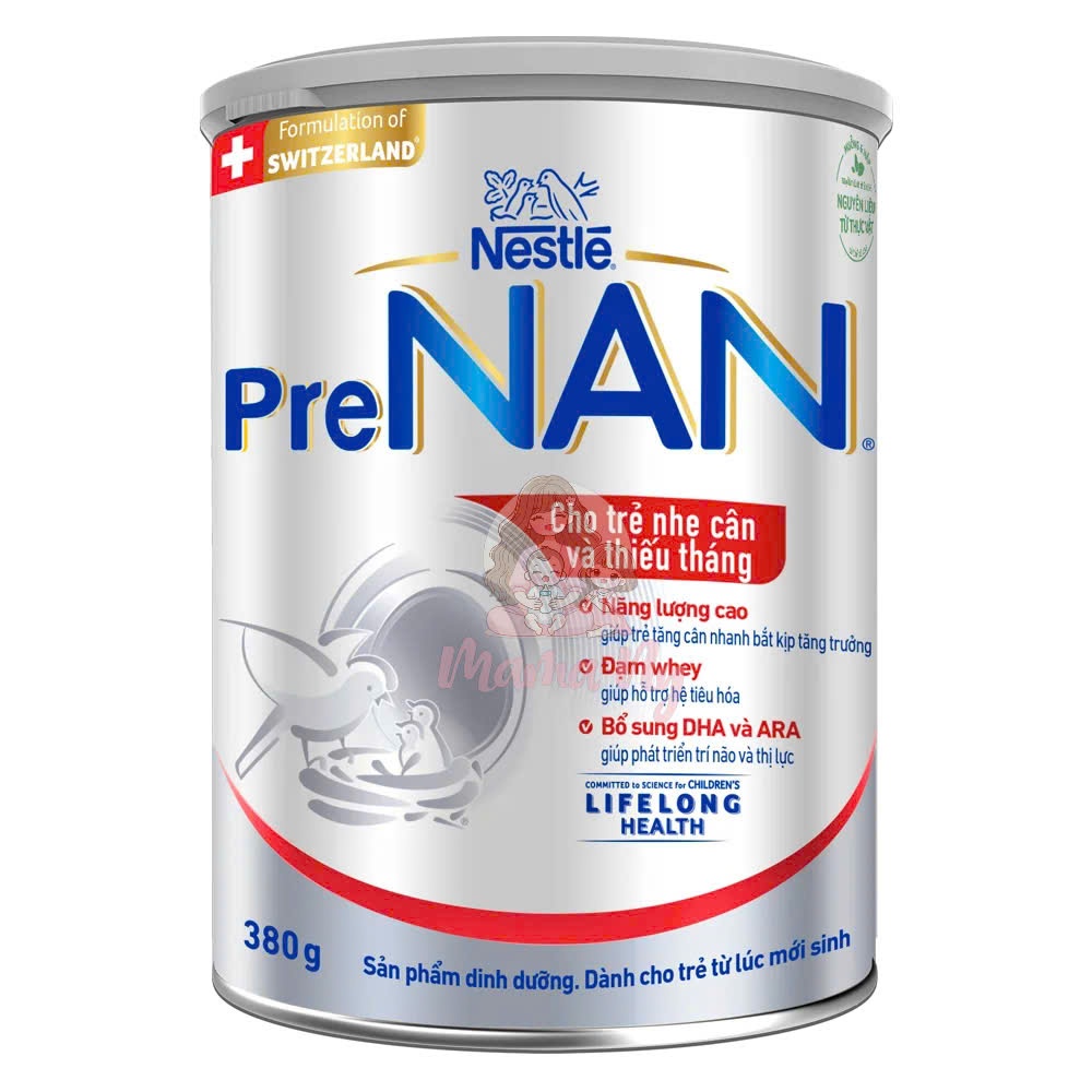 Sữa bột Pre NAN 380g cho trẻ sơ sinh nhẹ cân, thiếu tháng