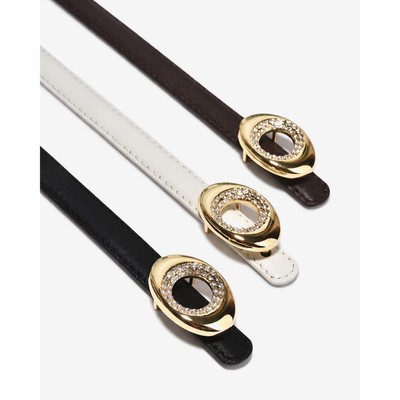 Nịt Da Nữ Zucia Khóa Oval Đính Đá - TD47