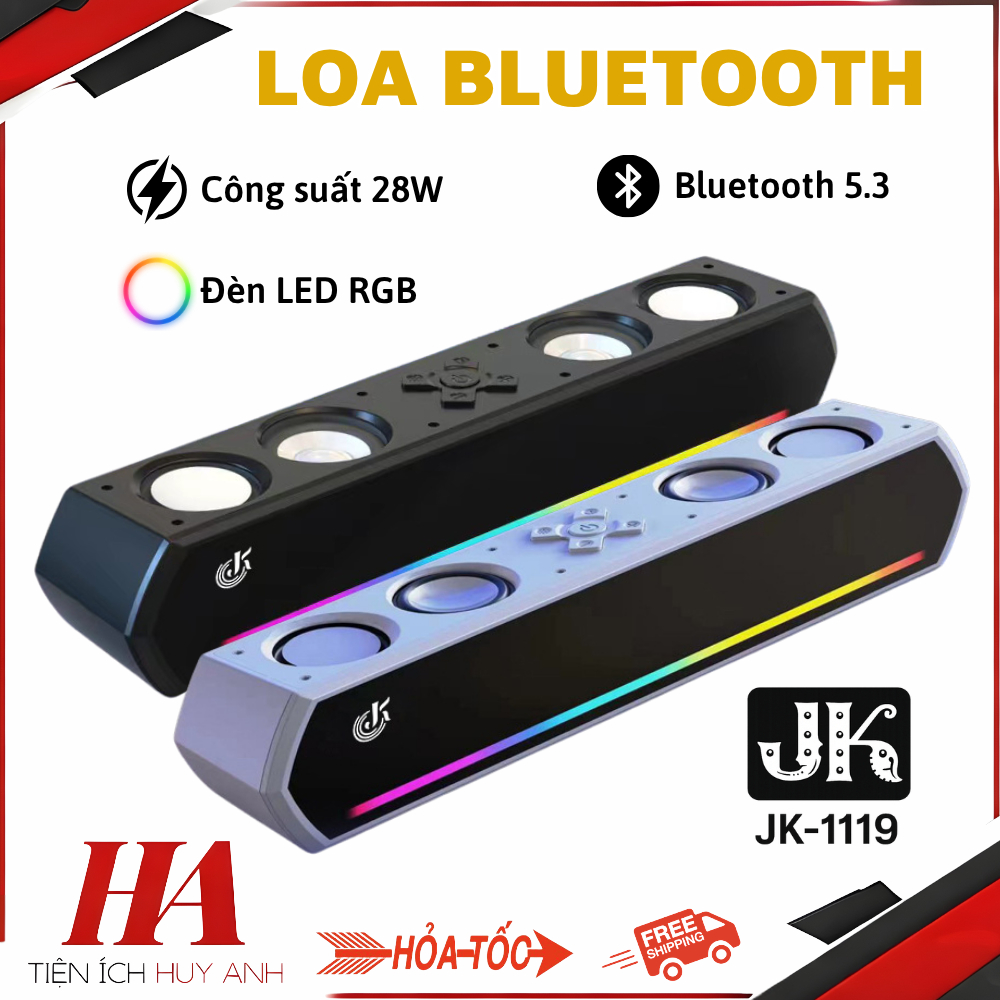 Loa Máy Tính Gaming JK-1119 – Soundbar Bluetooth Led RGB - Loa Vi Tính Âm Thanh Hay Bass Cực Mạnh