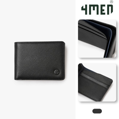 VÍ DA 4MEN Saffiano Mini Phối Màu Dáng Ngang BV061 Form Regular