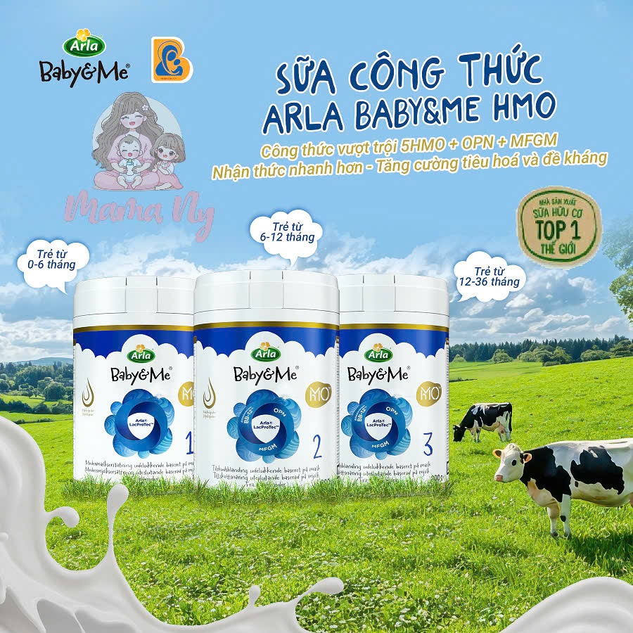 (chọn quà inbox) Sữa Arla Baby&Me HMO (800g)