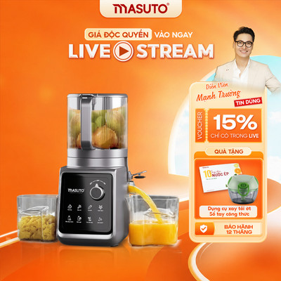 Máy Ép Chậm Toàn Năng 8in1 Masuto MSPrimeUltra 150W, Ống Tiếp Cực Đại 156m, Ép Kiệt 99%