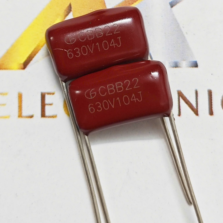 (Combo 10 con) Tụ CBB22 104J 630V 104J630V 630V104J 1.0uF khoảng cách chân 15mm