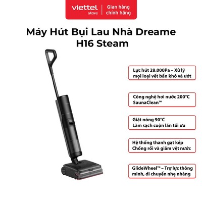 Máy Hút Bụi Lau Sàn Cầm Tay Dreame H16 Steam | Lực Hút 28.000Pa | Lau Sàn Hơi Nước 200°C