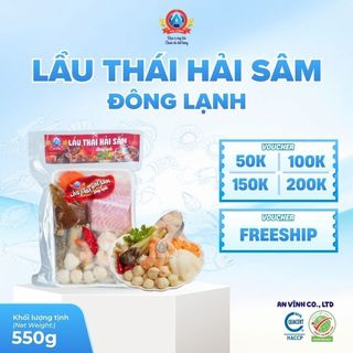 Lẩu Thái Hải Sâm Đông Lạnh Đậm Đà Đạt Chuẩn HACCP An Vĩnh 550g