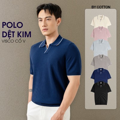 Áo Thun Polo Nam Dệt Kim  Cao Cấp Visco Multi Color - Luôn Tặng Hộp Đóng – BY COTTON