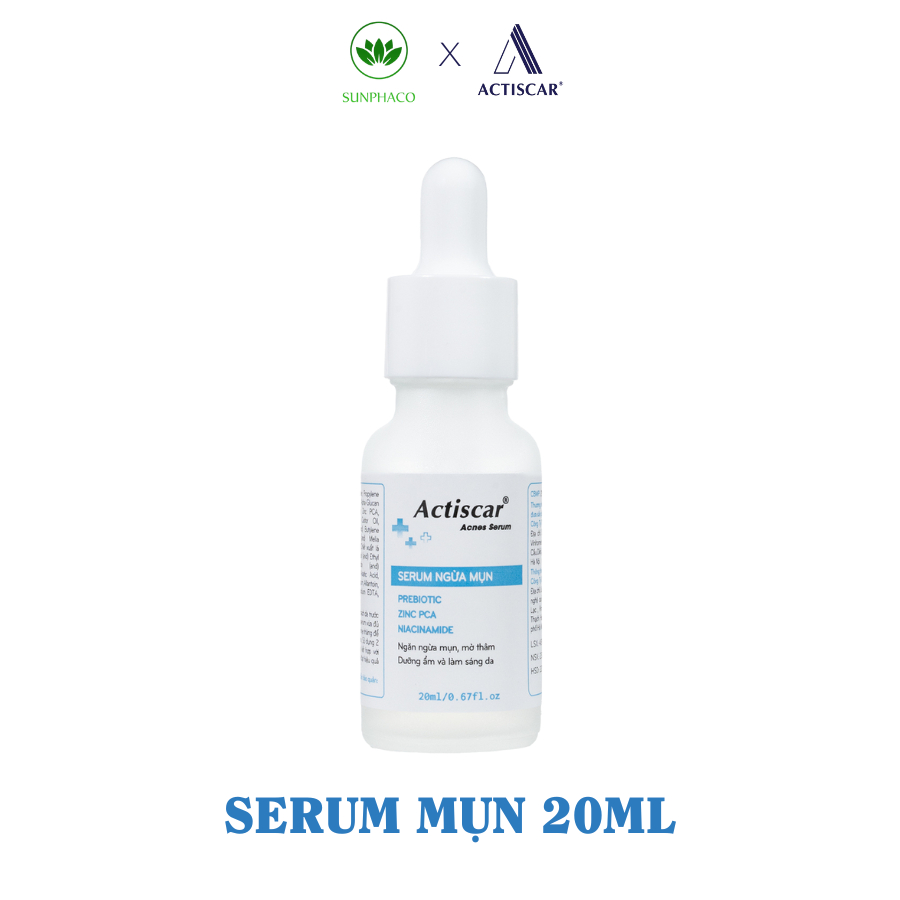Serum Mụn Actiscar Acnes Giảm Mụn Sưng Viêm, Mụn Mủ, Mụn Trứng Cá, Kiềm Dầu Và Gom Cồi Mụn