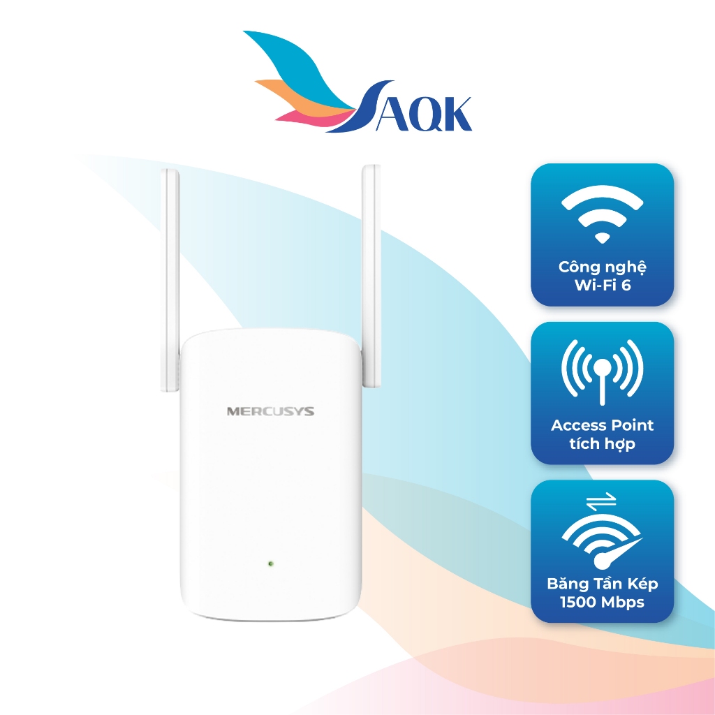 Bộ mở rộng sóng Wifi 6 Mercusys AX1500 Range Extender ME60X - Hàng chính hãng